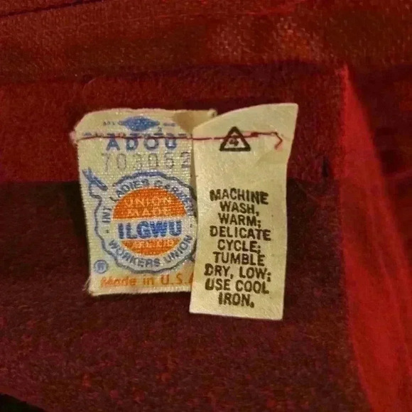 VTG Ultra Suede Womens Midi Maroon Skirt A-Line Size 30 Waist Made in the USA - Picture 5 of 8